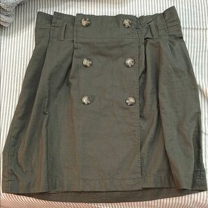 Express Olive Green Mini Skirt